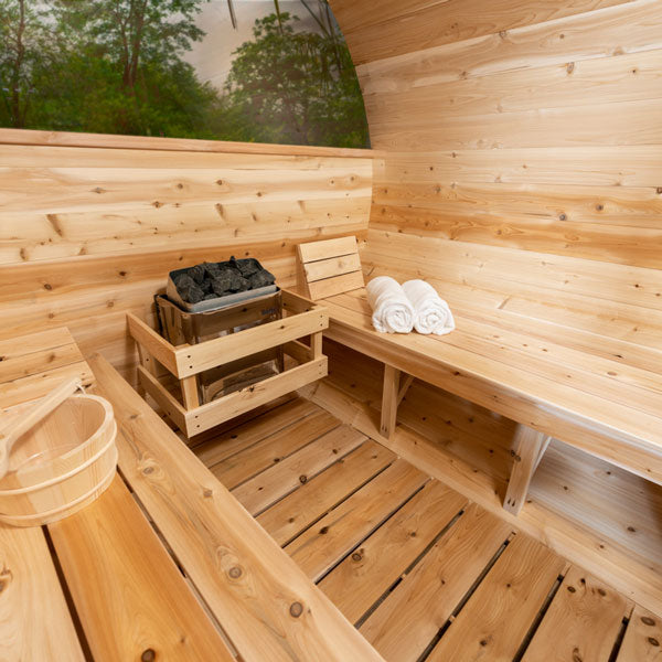 Dundalk LeisureCraft Canadian Timber Tranquility MP Barrel Sauna | CTC2345MP