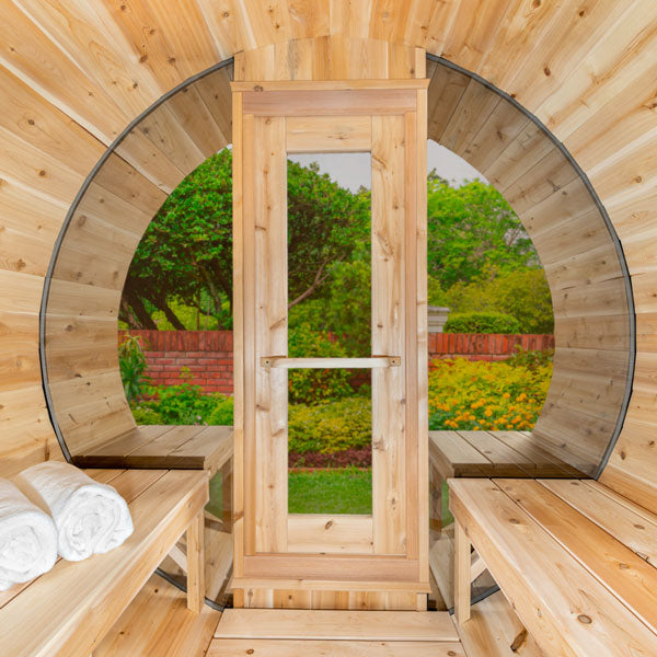 Dundalk LeisureCraft Canadian Timber Tranquility MP Barrel Sauna | CTC2345MP