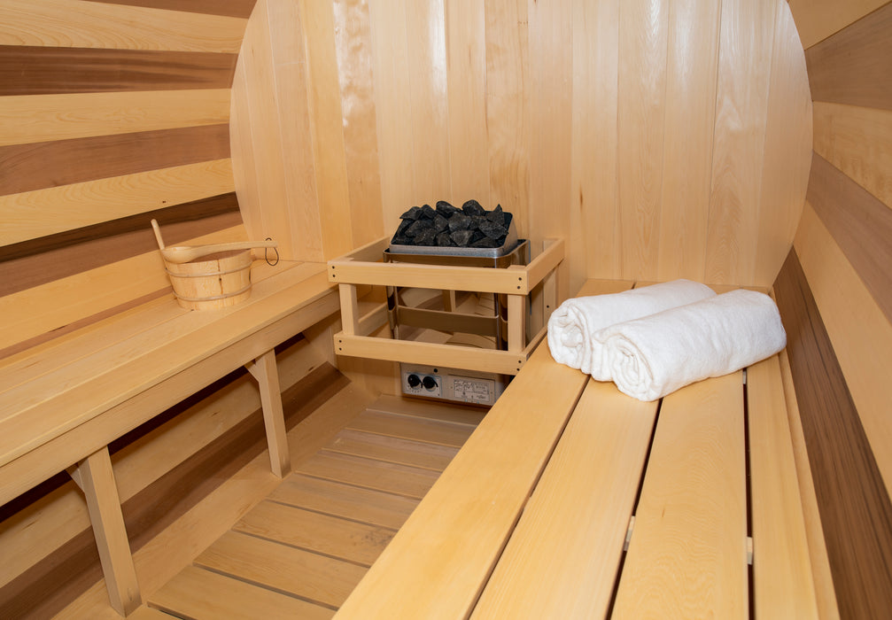 Dundalk LeisureCraft Canadian Timber Tranquility Barrel Sauna | CTC2345W
