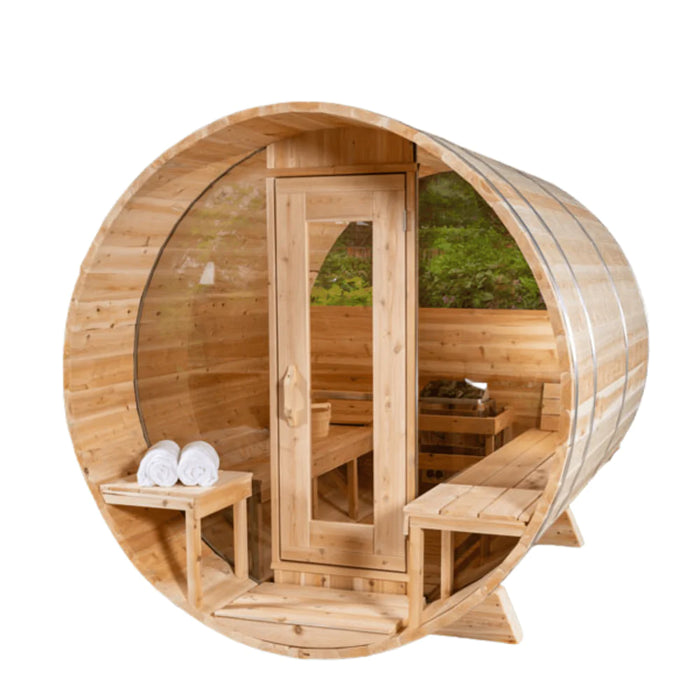 Dundalk LeisureCraft Canadian Timber Serenity MP Barrel Sauna | CTC2245MP