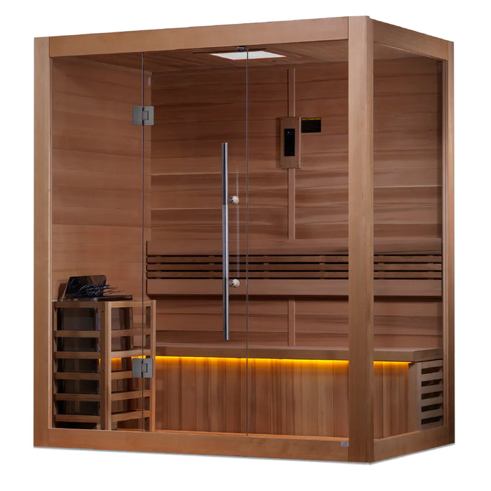 Golden Designs Forssa 3-4 Person Traditional Steam Sauna | GDI-7203-01