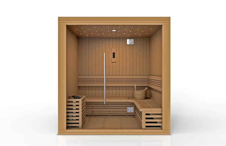 Golden Designs Copenhagen 3 Person Traditional Steam Sauna | GDI-7389-01