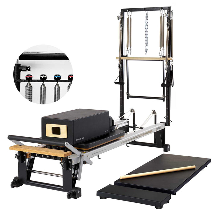 Merrithew V2 Max Plus Pilates Reformer Bundle With High Precision Gearbar