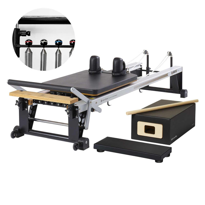 Merrithew V2 Max Pilates Reformer Bundle With High Precision Gearbar