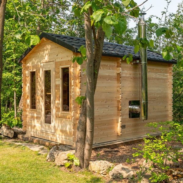 Dundalk Leisurecraft Canadian Timber Georgian Cabin Sauna with Changeroom | CTC88CW